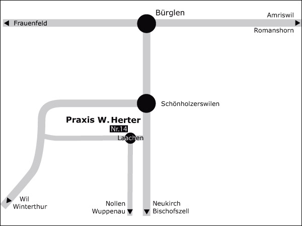 Lageplan Praxis Schönholzerswilen